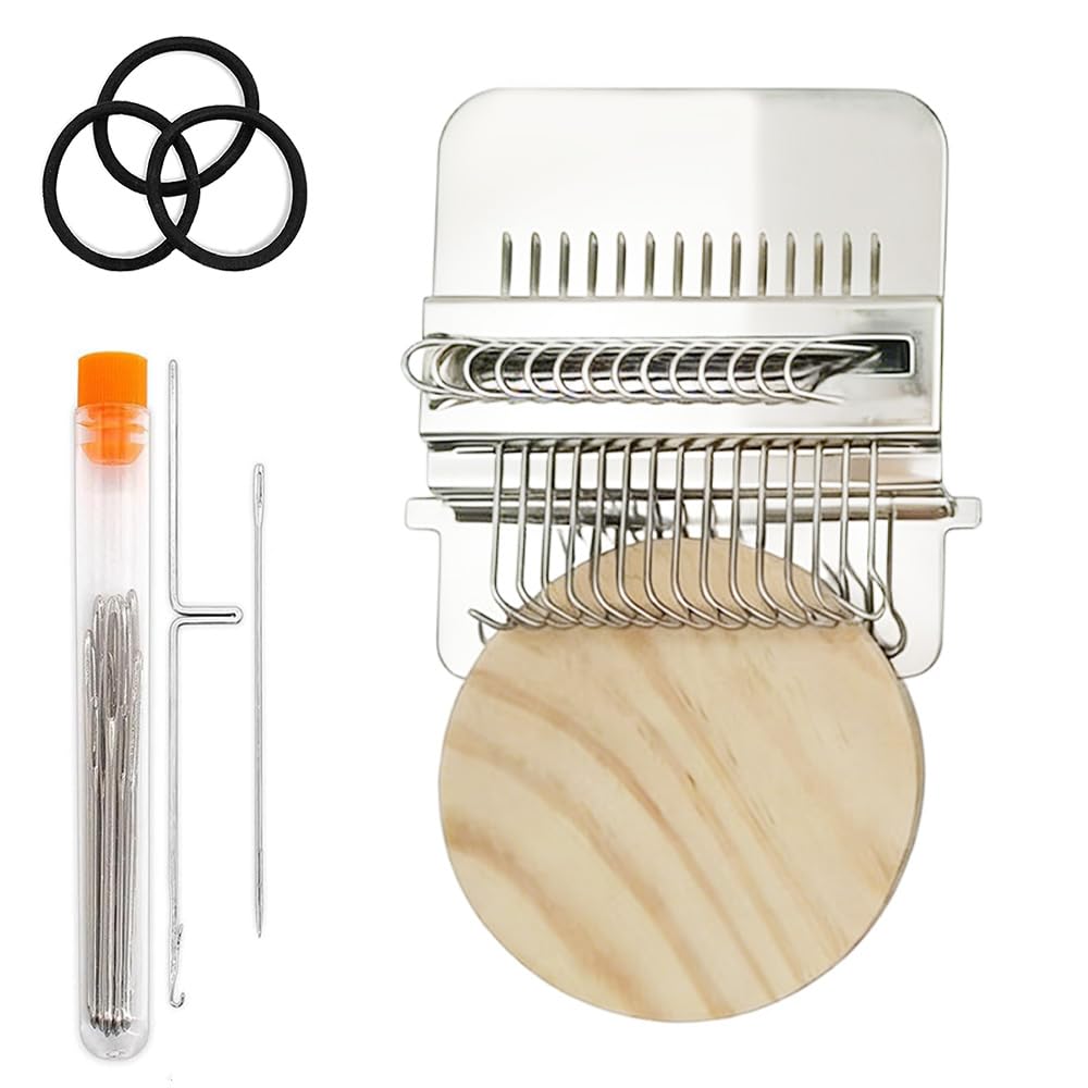 TASBER Darning Loom, Weaving Loom Repair Machine, Small Darning Looms Tool, Small Weaving Kit, Quickly Mending Clothing Holes Mini Looms for DIY Speed Weave Arts