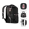 Wenger MX Professional laptop backpack with tablet pocket, notebook up to 16 inches, tablet of up to 10 inches, organizer, 21 L, for men and women, office, business travel, uni, mottled gray, 611641 #5