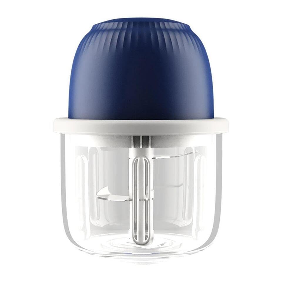 2 in 1 Electric Mini Garlic Chopper, Egg-Beater,Food Chopper Mincer,More Powerful Wireless Garlic Press Chopper,Portable Blender For Vegetable,Fruit,Waterproof Silicon Surface 350ML