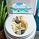 Abnehmbare WC-Sitz Aufkleber Ocean Forest Sky Fisch Vinyl Aufkleber Badezimmer Dekor langlebig und praktisch,WC Zubehör,Aufkleber für Toilettendeckel,Das transparente,Küche,Haushalt and Wohnen