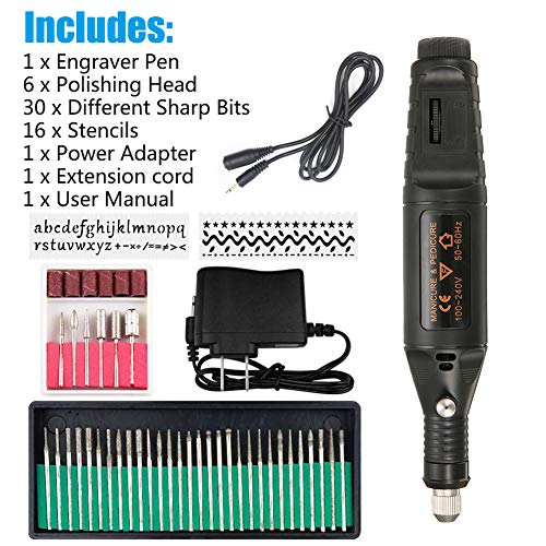 AxPower Electric Micro Engraver Pen Mini DIY Vibro Engraving Tool Kit