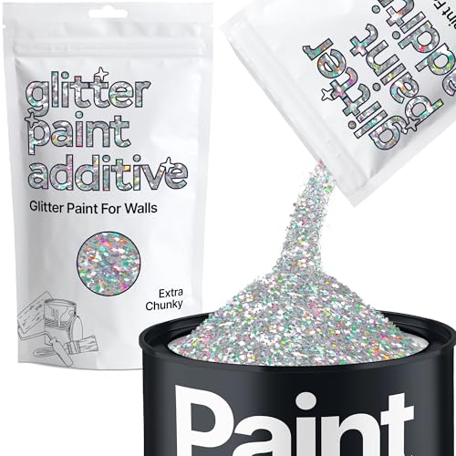Hemway Glitter Paint Additive Crystals for Acrylic Emulsion Paint, Interior