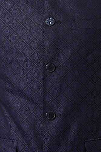 Image of Peter England Men's Polyester Blend Two Piece Business Suit Pants Set