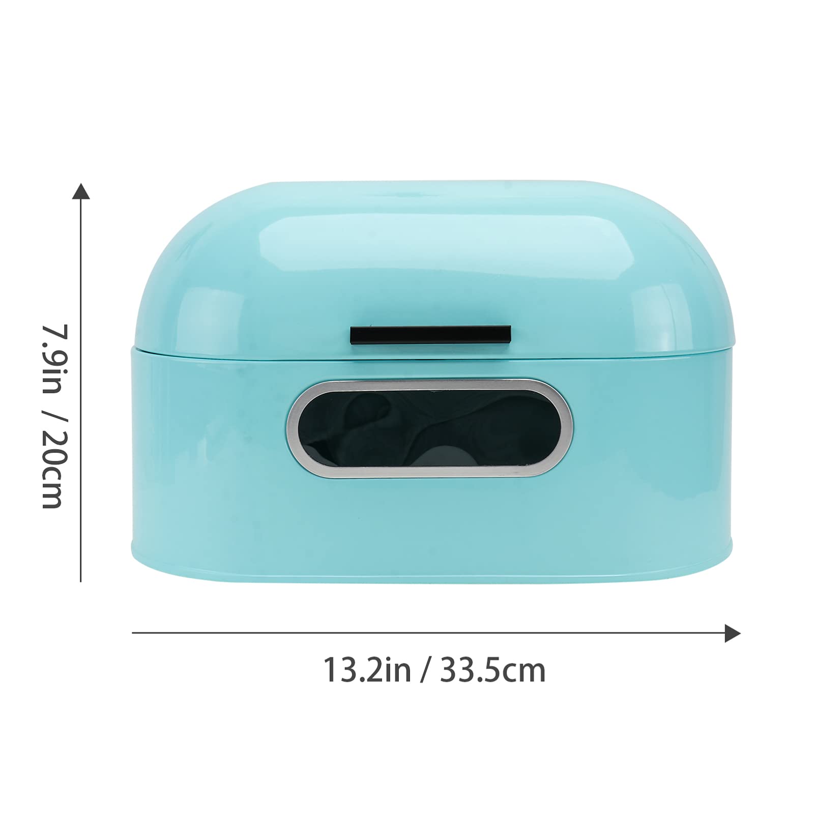 Cabilock Caja De Pan De Metal Para Cocina Contenedor Doméstico Visible De Alimentos De Metal Para Almacenar Pan En El Hogar Cocina