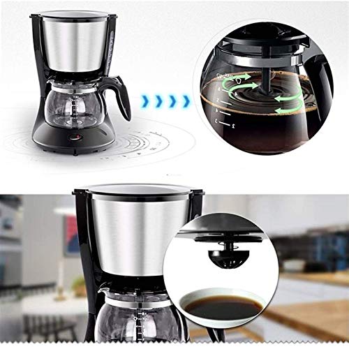 KJFSTJHMM Haushaltsfilter-Kaffeemaschine, Tropfkaffeemaschine mit 920ml Glaskrug, Anti-Tropf-Design, um 700 Watt Wärme… – Bild 6