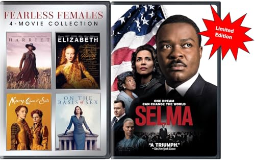 Fearless Females 5‑Movie Collection DVD Bundle - Selma / Harriet / Elizabeth / Mary Queen of...