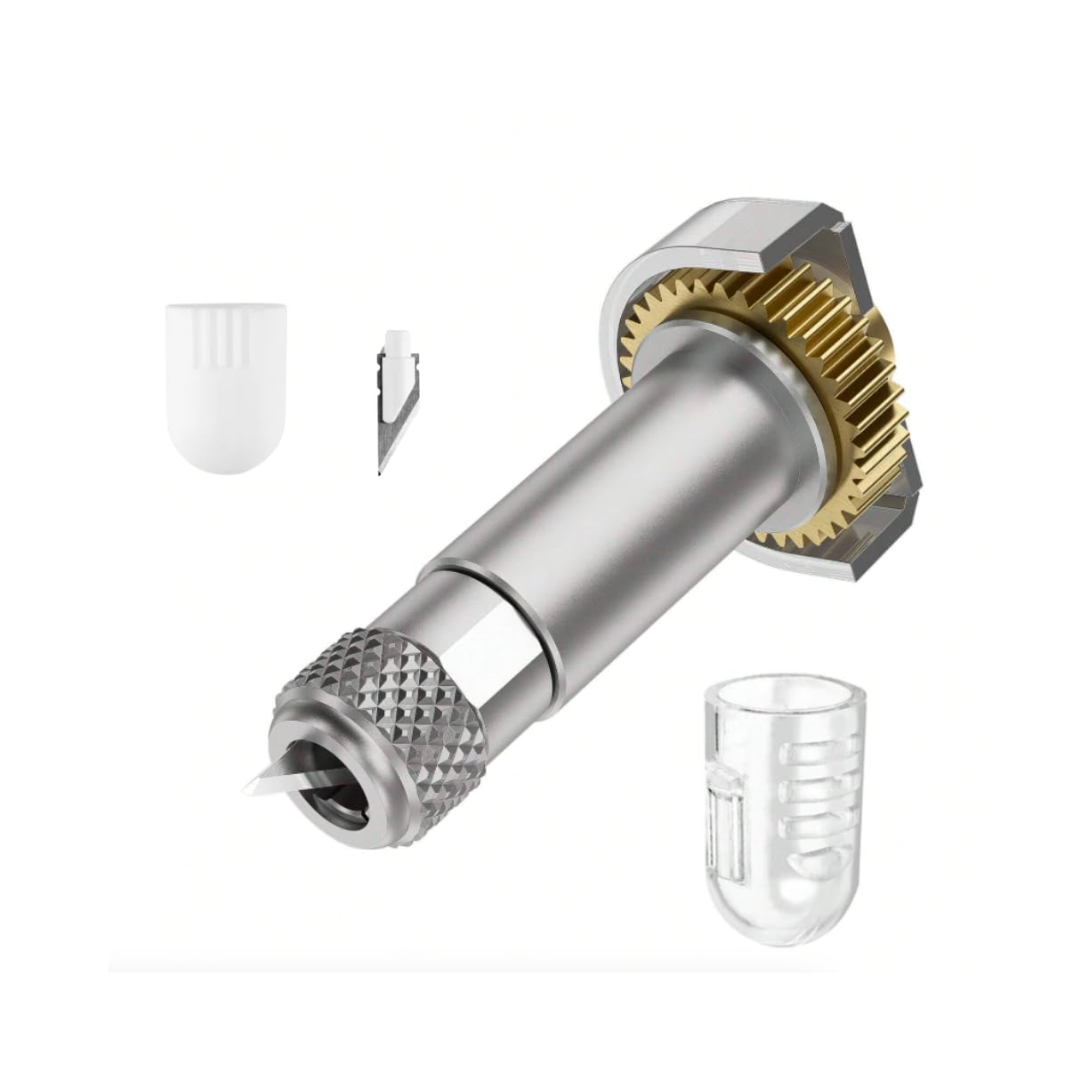 Lame de couteau et de remplacement pour machine de découpe Cricut Maker,Explorer, idéale pour couper du bois de balsa, du cuir léger et du plexiglass fin, finition impeccable (Lame de couteau)