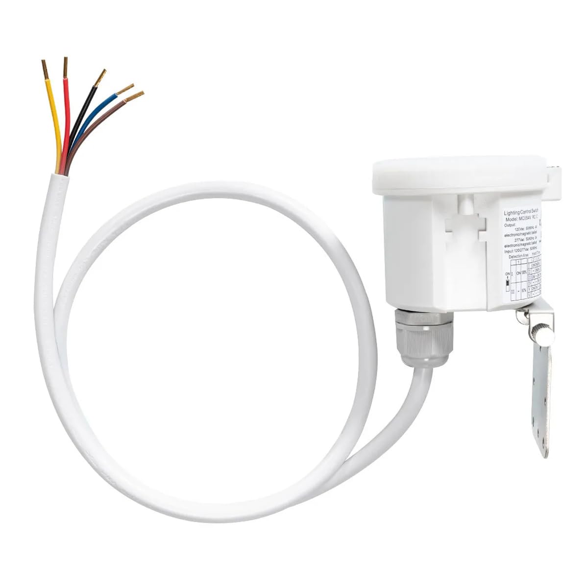 MC054VRC2C Merrytek Mikrowellen Bewegungssensor 1-10V Dimm IP65 Bewegungsmelder HF 5,8GHz für LED Beleuchtung Halle Lager Garage Deckenmontage Tageslichtsensor 120-270V