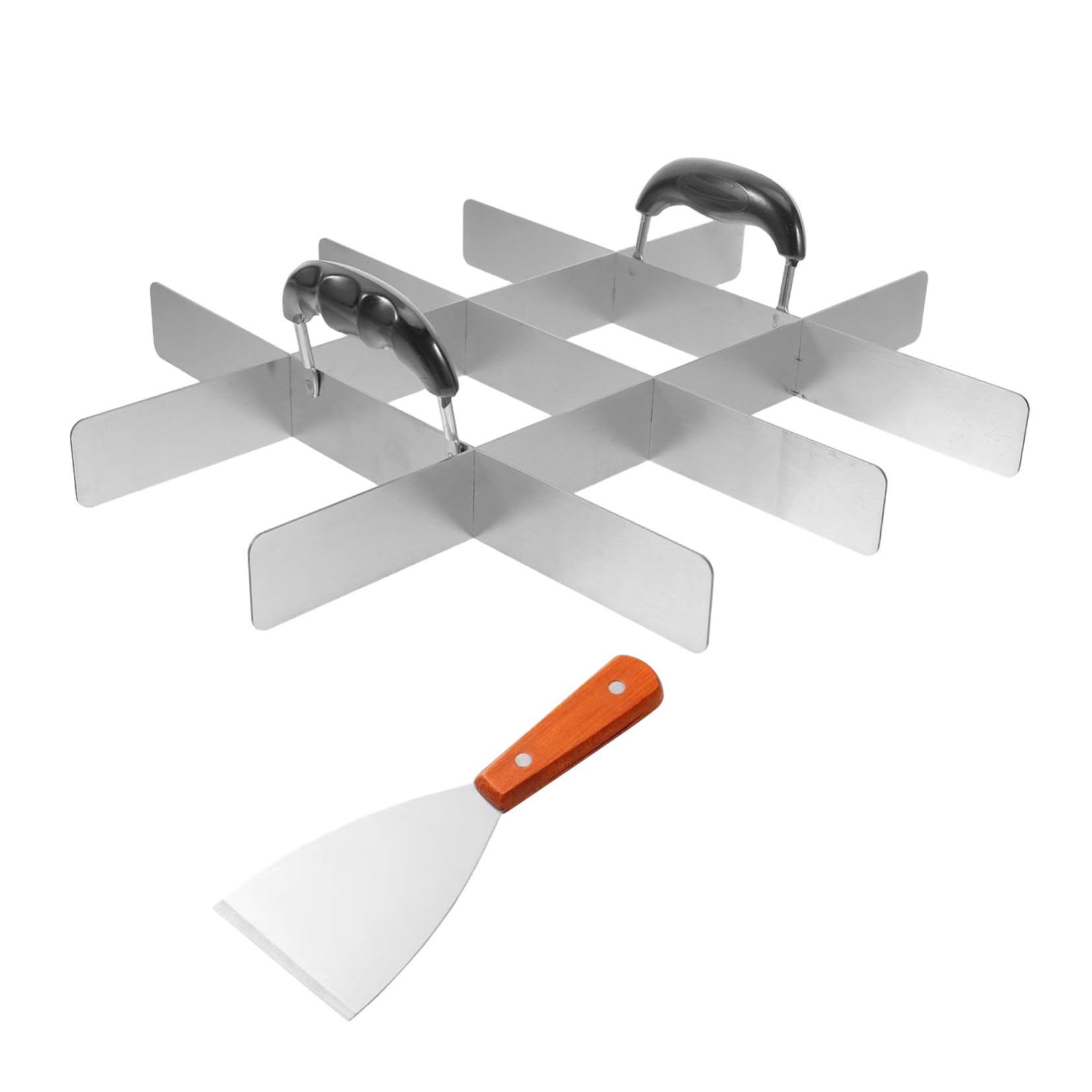 Toyvian 2 Pièces Outil Multifonction pour Découpe Gâteau et Diviseur Portions Inox pour Cheesecake Tiramisu et Pizza Accessoire Pâtisserie Professionnel et Maison