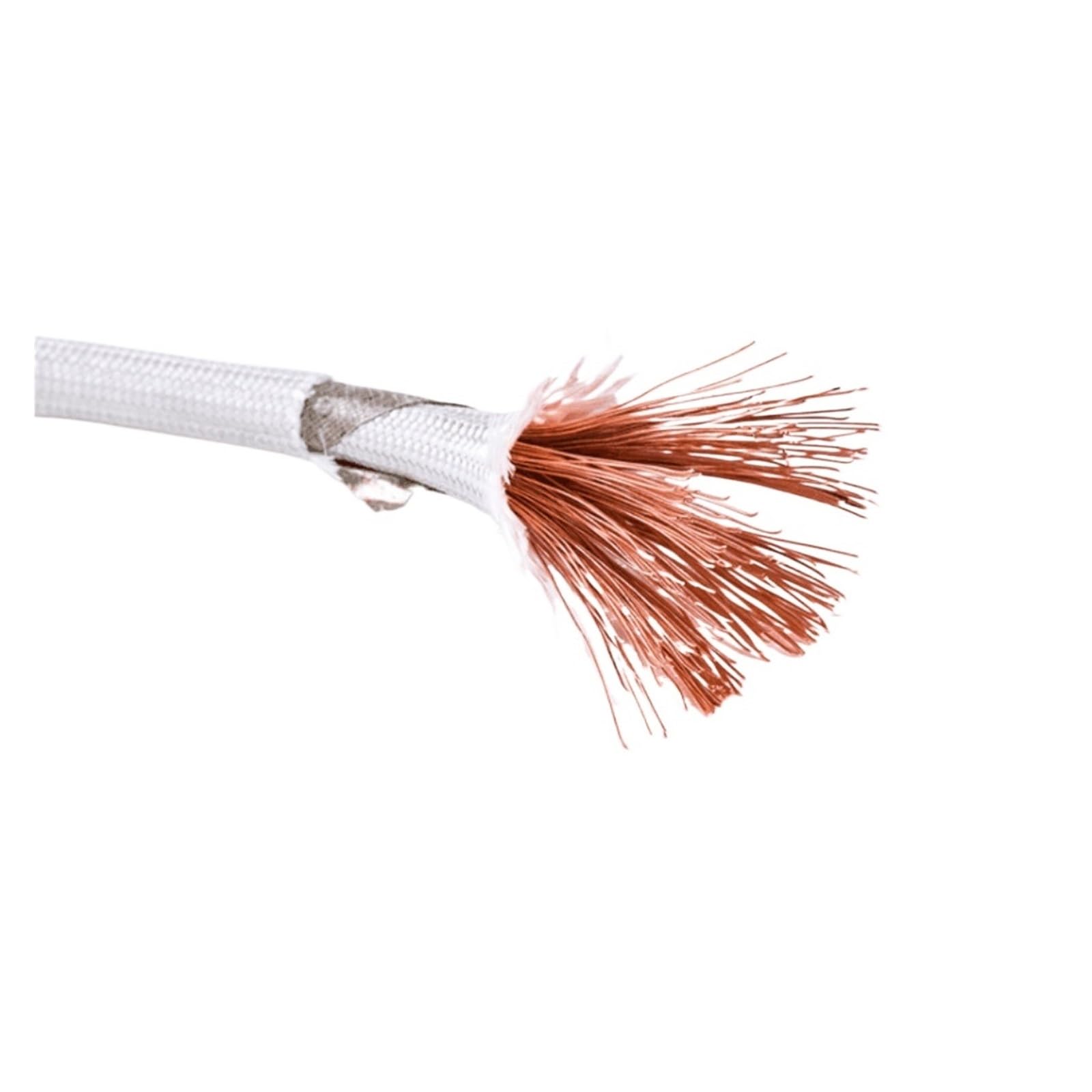 Cable eléctrico resistente a altas temperaturas, Paquete múltiple blanco AWG del alambre de calefacción trenzado silicón la mica nicromo 500C 10m(13 AWG 2.5mm)