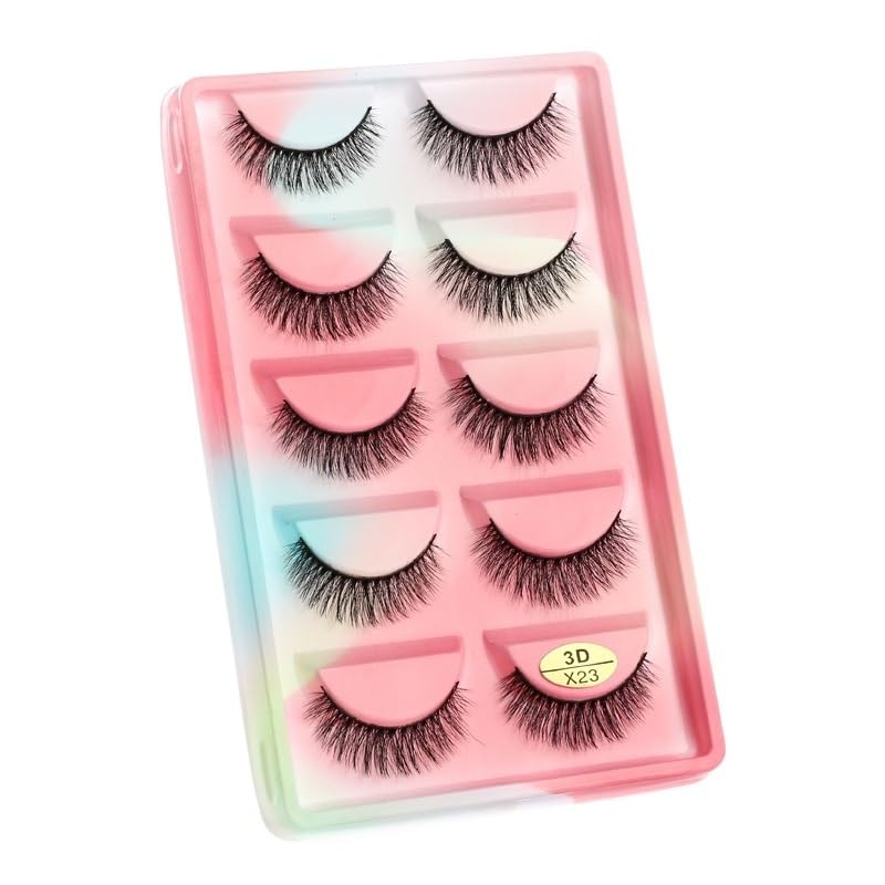 UAMOU Mink Eyelashes 10 50 100 Boxes Wispy 3D Mink Lashes Makeup Natural Long Volume False Eyelashes Bulk