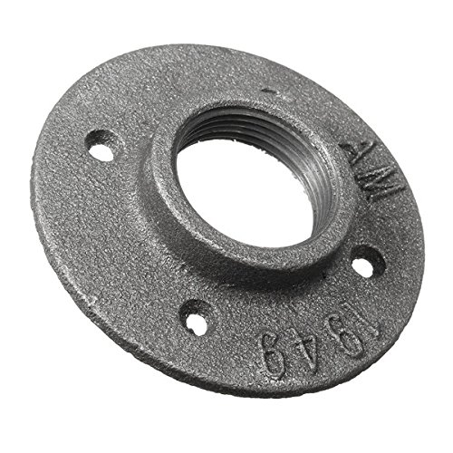 EsportsMJJ 10Pcs 1/2 Pulgadas De Hierro Maleable Piso Brida De Acero Tubería De Hierro Montaje En Pared