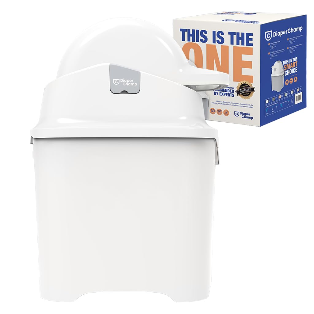 Diaper Champ One Standard Odourless Pail - White