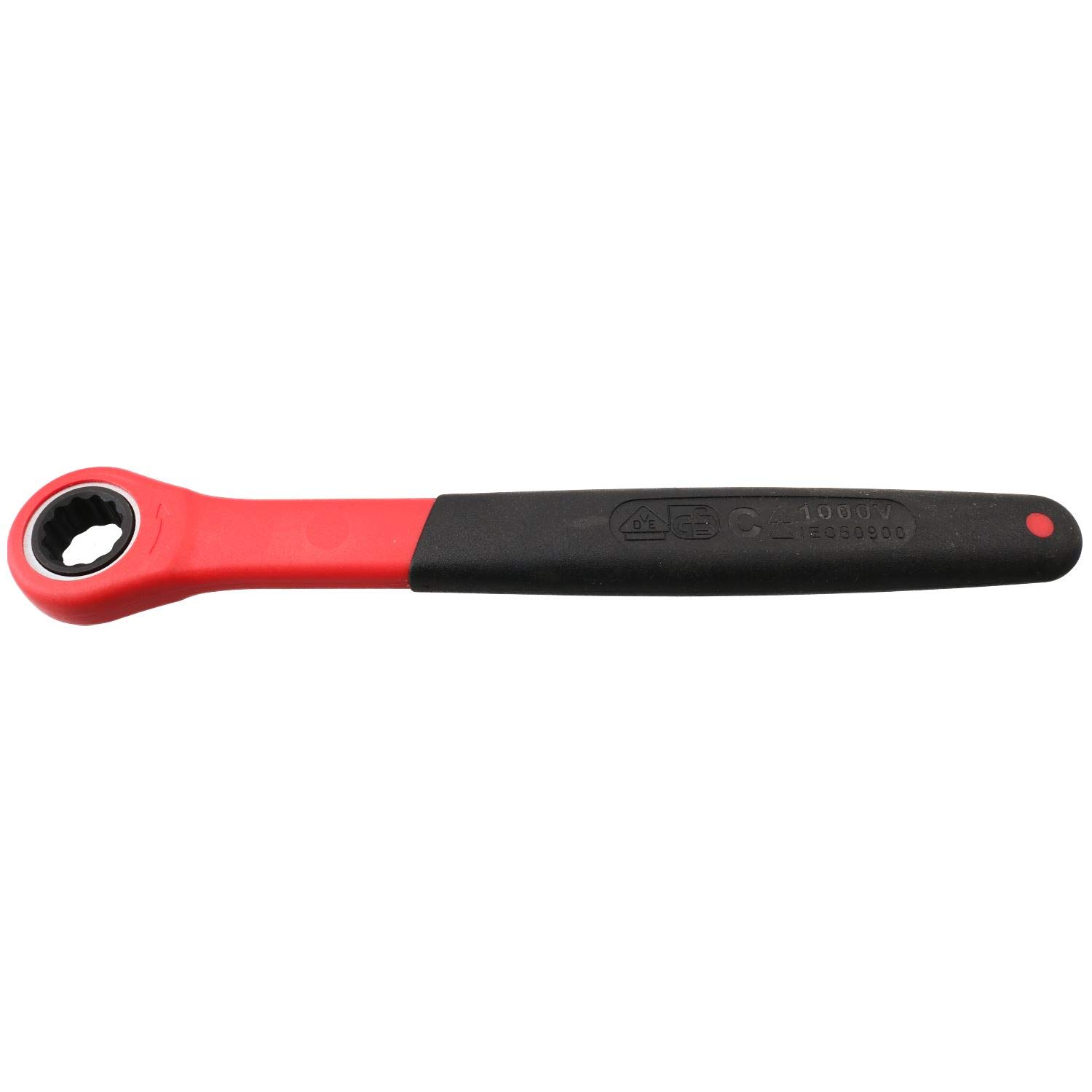 14mm Metric VDE Insulated Ratchet Ring Spanner for Hybrid Electric Vehicles