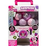 Disney Junior Minnie Mouse Surprise Vending Machine, 25-Pieces, Stickers, Temporary Tattoos, Kids Toys for Ages 3 Up