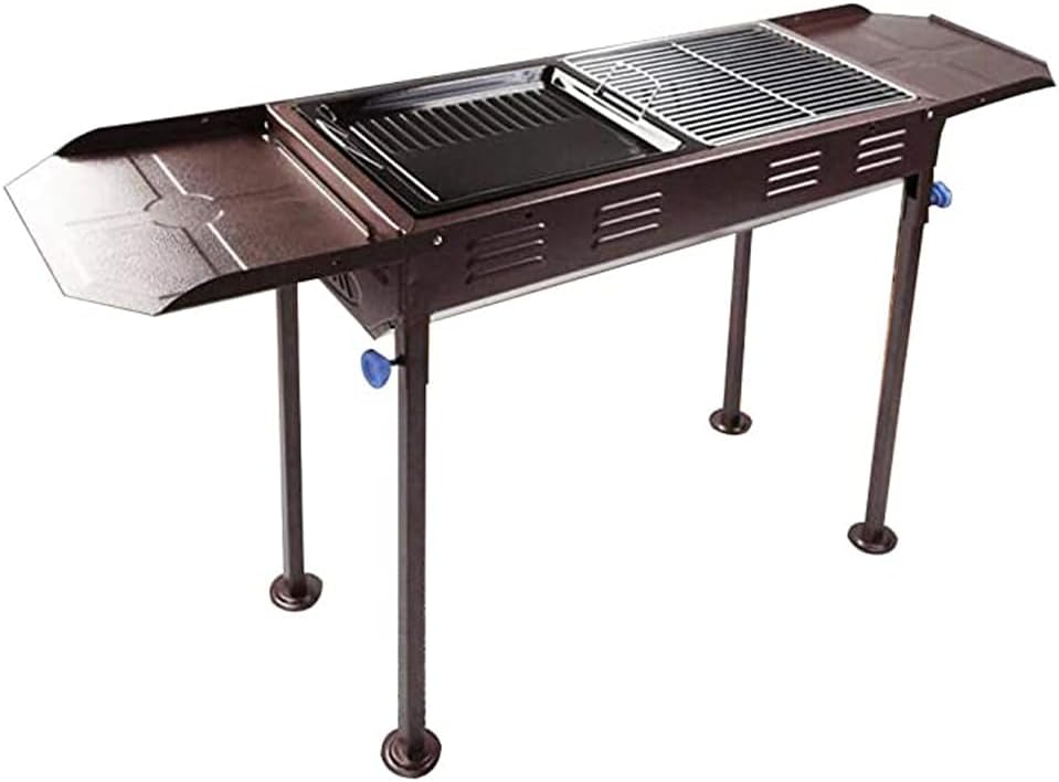 Portable Grills Outdoor Portable BBQ, Removable Plate Electric Grill, Built-in extension shelf for Outdoor Cooking Camping Beach Traveling Picnic Backyard Camping BBQ