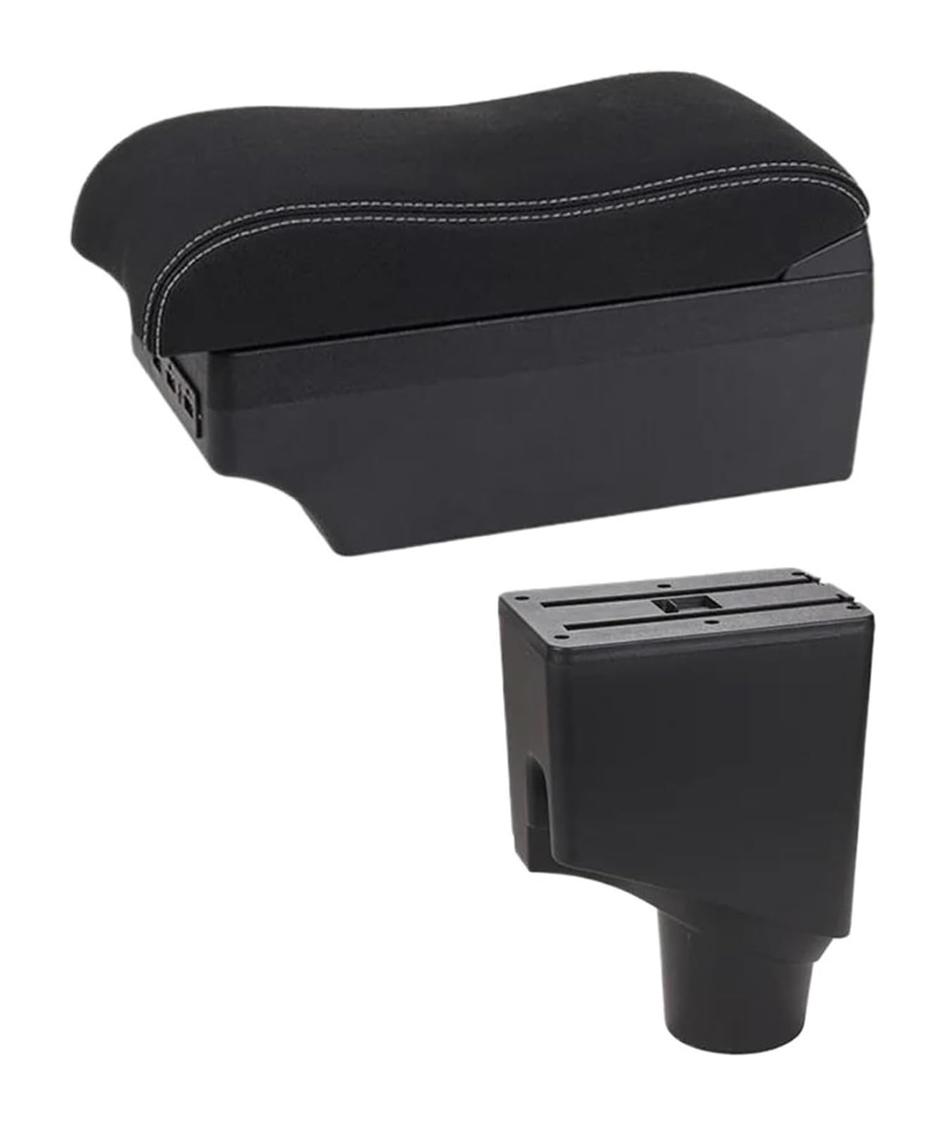 HCKCLMBMZW For Toyota For Yaris For Hybrid 2015-2021 Armrest Box Car Central Storage Modification USB Arm Rest Accessory Car Armrest Center Console(E2 White Line)