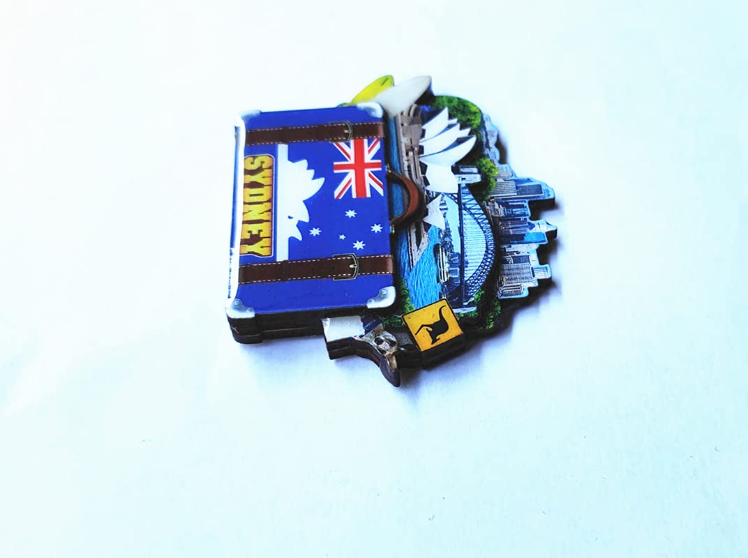 Calamita da frigorifero Perth Australia 3D, souvenir da viaggio, decorazione magnetica per frigorifero, collezione artigianale