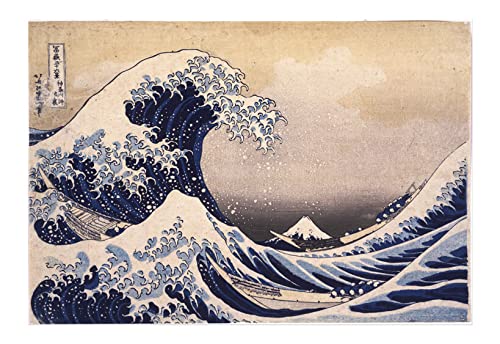 La grande vague de Kanagawa Katsushika Hokusai affiche encadrée géante