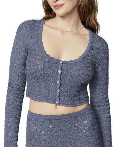 Image of Florence by Mills Women's Le Pointelle Crop Cardi Top