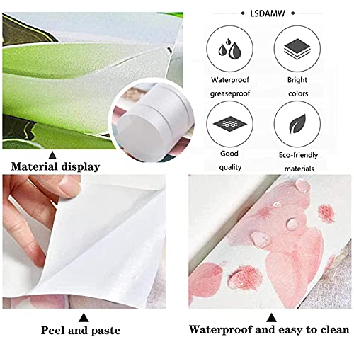 LSDAMW Zelfklevende Muurschildering Sieraden Bloemen Vlinder Liefde 250X256Cm Diy Muurstickers, Peel En Stick… - Afbeelding 7