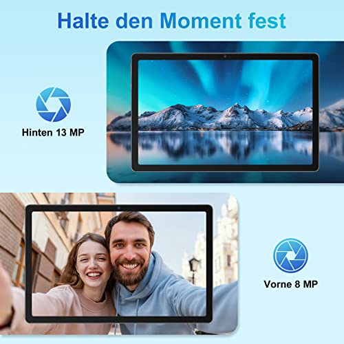 Blackview Tablet 10.36 Zoll Android 12 Tab 11 SE, Octa-core,14GB RAM+256GB ROM (1TB Erweiterung), 2K, 1200 * 2000 FHD+IPS,7680mAh, 8MP+13MP, Dual 4G/5G WLAN,Typ-C/Face ID/GPS/BT5.0, Grey – Bild 3