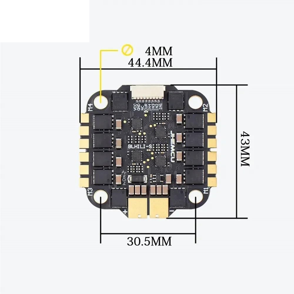 per JHEMCU F7 per Stack F722 Dual Flight Controller con RuiBet 60A ESC 3-6S 30,5 * 30,5 mm per RC per FPV Freestyle Drone