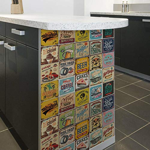 Adesivo de Azulejo Vintage Collection 10x10-100un