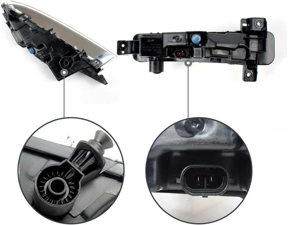 DRL Daytime Running Light Lamp W/LED Bulbs Fit for BMW 5 Series G30 / G31 / G38 2016 2017 2018 2019 2020 Replace for 63177349132 | Right Side
