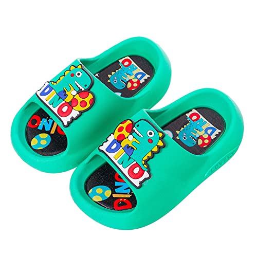 Boys Girls Toddler Slippers Little Kid Cloud Slides Sandals Thick Sole Shoes Shower (Mint Green, 11.5 Little Child)3