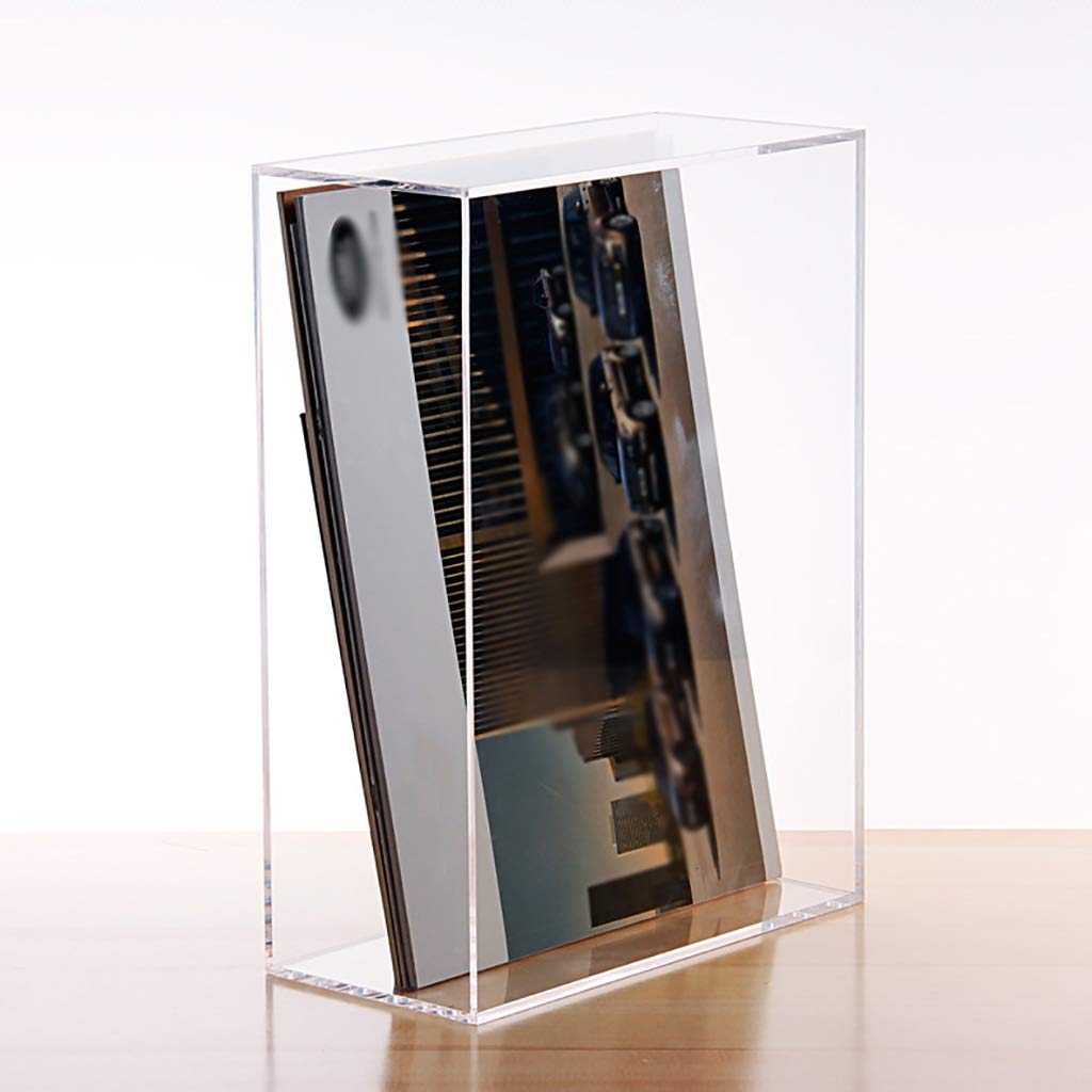 Caja de Almacenamiento de Escritorio Estante de Almacenamiento Transparente Caja de Almacenamiento de acrílico de Archivos A4 de Oficina multifunción