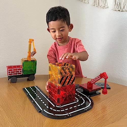 MAGNA-TILES Builder 32-Piece Magnetic Construction Set, The ORIGINAL Magnetic Building Brand image 4