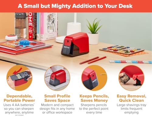 Taille-crayon de bureau Bostitch anti-casse pour ne plus gâcher vos crayons