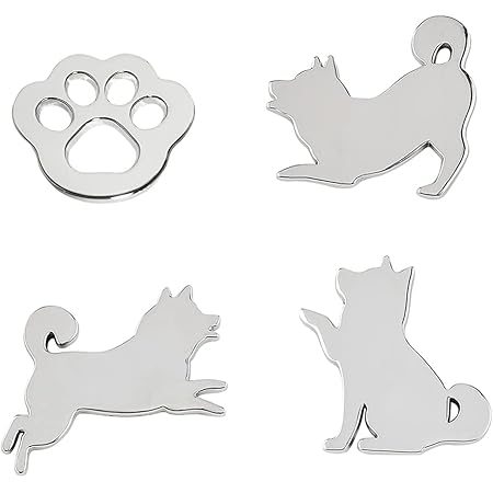 Amazon Mazero エンブレム 犬 いぬ 肉球 車 ステッカー エンブレムチャーム かわいい おしゃれ キャラクター 柴犬 外装 パーツ アクセサリー カーステッカー 自動車 バイク 自転車 屋外 室内 汎用 デカール シール ラベル バッジ 3d メタル 防水 飾り