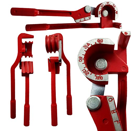 Image of DIY Crafts 3 in 1 180 Degree Tube Pipe Bender 1 /4 inch 5 /16 inch 3 /8 inch Aluminum Copper Steel Fuel Brake Line