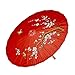 Widmann wdm66789 ? Ombrelle orientale en Papier de riz décorée avec structure en bois ø 84 cm, rouge, One Size