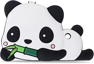 Panda Sensory Chew Teether for Boys and Girls,Food Grade Silicone Safety Pendant Chewy Teething Toy for Kids with Autism, ADHD,Oral Motor,Teething,Biting Needs
