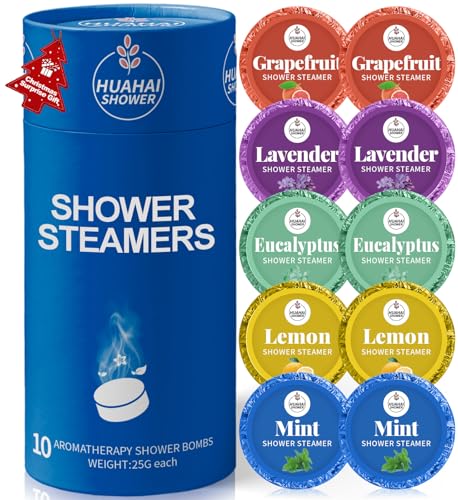 Shower Steamers Aromatherapy, 10-Pack Shower Bombs Christmas Stocking Stuffers for Women...