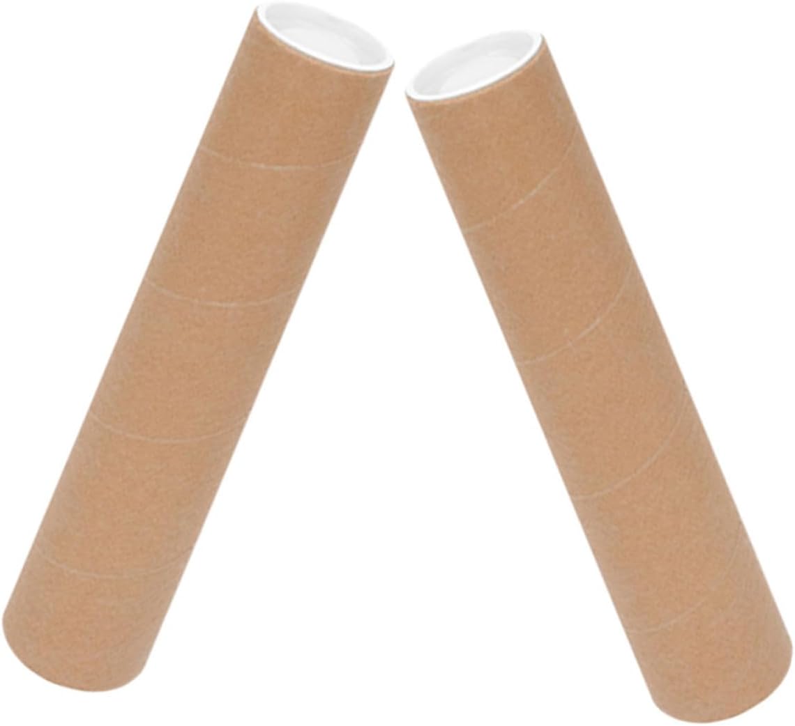 Gadpiparty 2Pcs Heavy Duty Poster Mailing Tubes Artwork Storage Containers with End Caps for Transporting and Mailing Documents and Art Prints