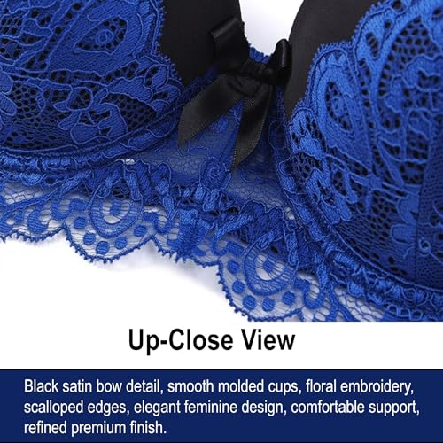 Image of secret lives Polyester Lace Women Bridal Underwire Padded Hipster Lingerie Set