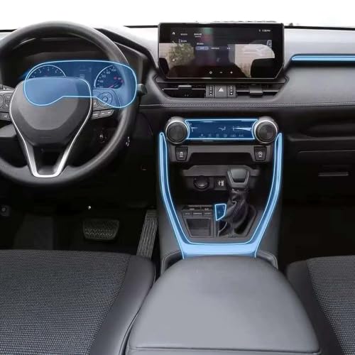 Película protectora de TPU para la consola central de RAV4 2019-2023, acabado premium.