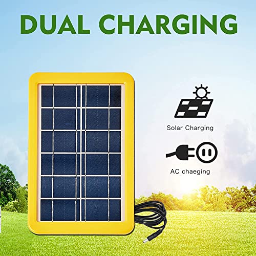 Portable Power Station - Soyond Battery Generator With Solar Generator (Solar Panel Included) 8000Mah Battery 2 Led Bulbs Fm Radio For Outdoors Camping Travel Emergency #TOP6