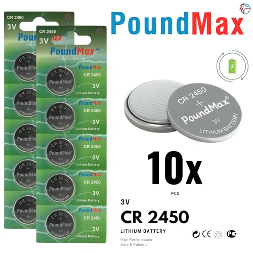 Pila de Litio CR2450 3V para Relojes y Dispositivos 10 Pack miniatura 2