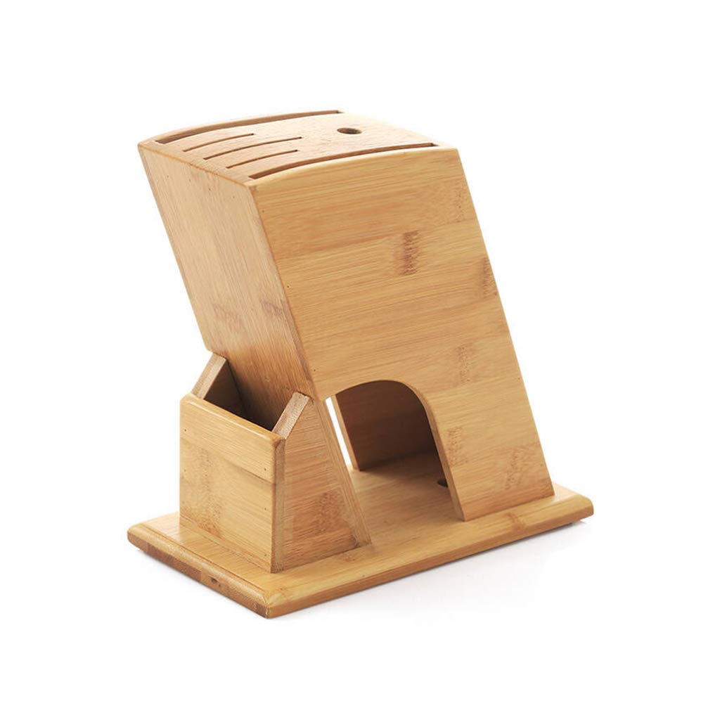Portacoltelli Obliquo in Legno di Bambù per Cucina, 60°