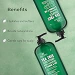 Botanic Hearth Tea Tree Shampoo and Conditioner Set - with 100% Pure Tea Tree Oil, for Itchy and Dry Scalp, Sulfate/Paraben Free - for Men and Women - 16 fl oz each - Image 4