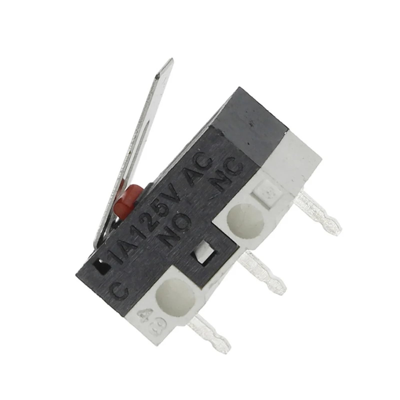 Interruptor de límite, pulsador, 1 A, 125 V CA, 3 pines, 5 unidades