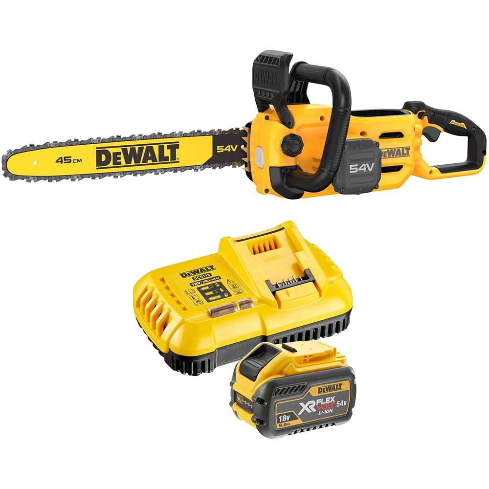 DEWALT XR FlexVolt Chainsaw 45cm Bar 54V 1 x 3.0Ah Li-ion DEWDCMCS574X