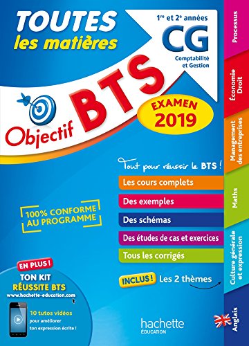 Télécharger Objectif BTS CG 2019 Toutes les matières livre En ligne