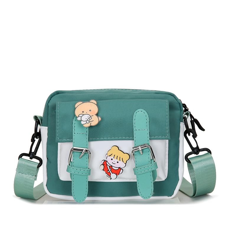CHENXIAOHONG Moda Estilo JaponêS Saco Crossbody Sacos Tote Para Meninas Adolescentes Bonito Saco Do Mensageiro Bolsa De Ombro Bolsas Femininas (Verde)