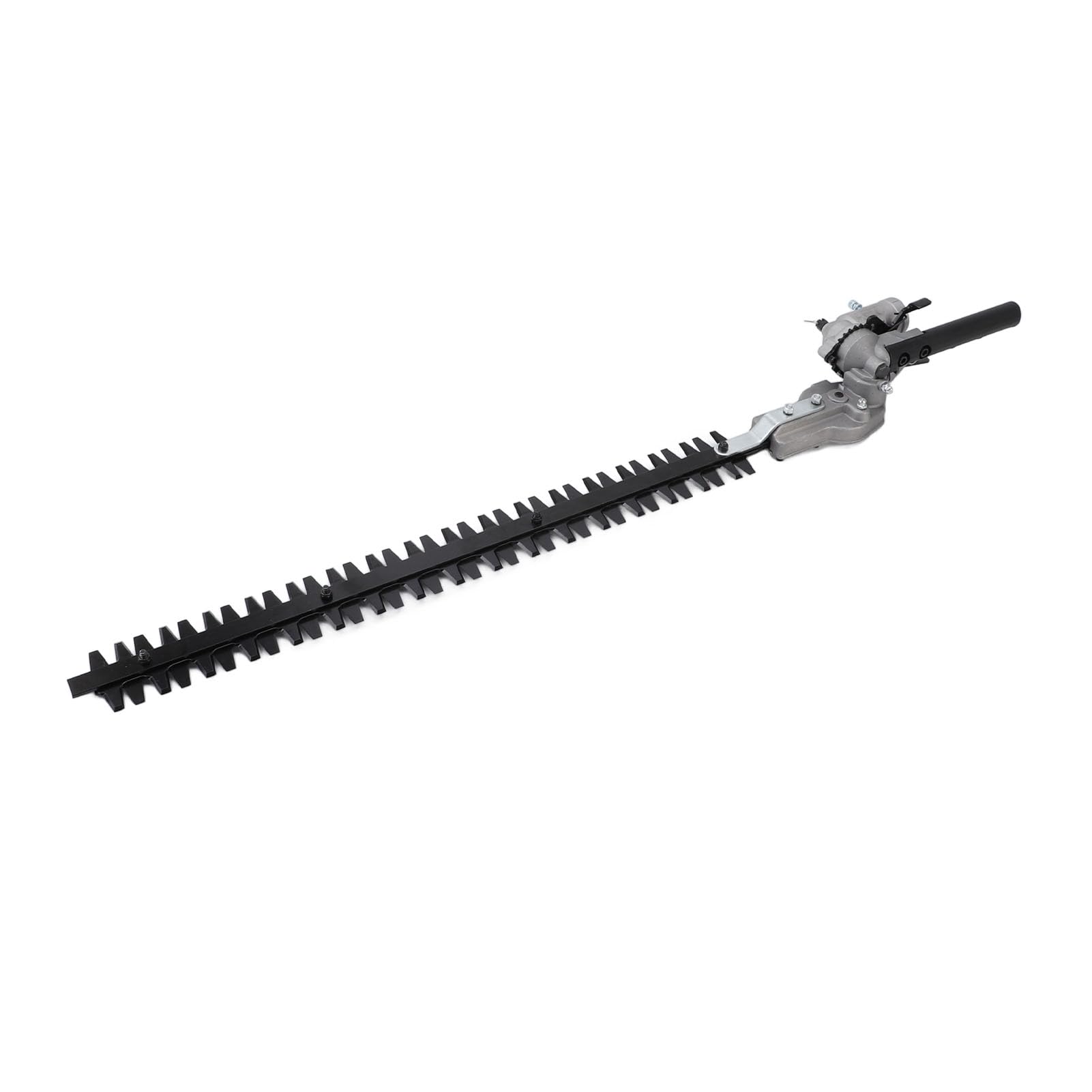 Yosoo Health Gear Cabezal de Cortasetos, Poste de Acero Al Manganeso, Accesorio para Cortasetos, Hoja de 55 Cm, 9 Estrías, Múltiples ángulos Ajustables para Recortar Setos, Arbustos, Arbustos y (28*